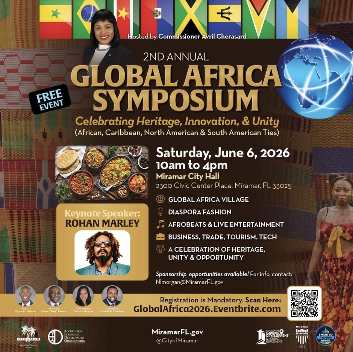 Rohan Marley to Headline Miramar Event Celebrating African Culture and Innovation